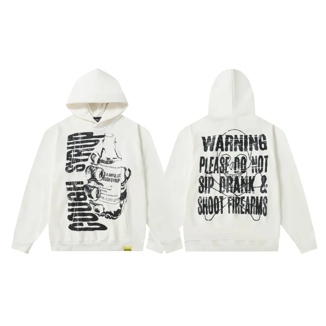 C # Black/Cream White/ ｜ THAT'S A AWFUL LOT OF COUGH SYRUP In Stock Same Style. （fabric): 100 Sizes（size）：S-M L X L （colour）： /Cream White/ 👉